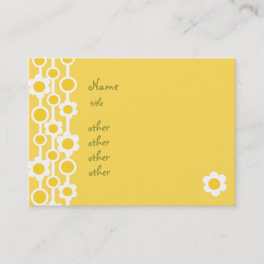 デイジー点々のあるNo.1 名刺 (正面)