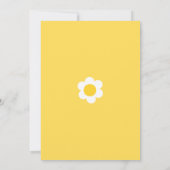 デイジー点々のあるNo.1 招待状 (裏面)