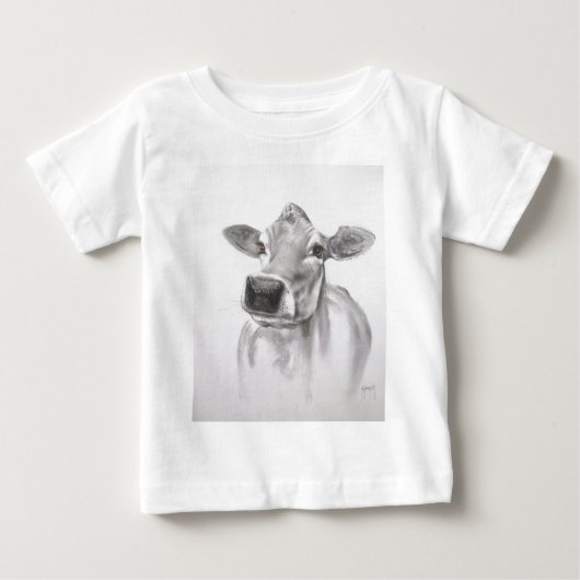 デイジー牛ベビーのTシャツ ベビーTシャツ (正面)