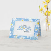 デイジー用デザインブライダルシャワー カード (黄色い花)