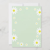 デイジー男女兼用2nd誕生日パーティーボホホワイト 招待状 (裏面)