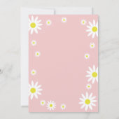 デイジー男女兼用3rd誕生日パーティーボホホワイト 招待状 (裏面)