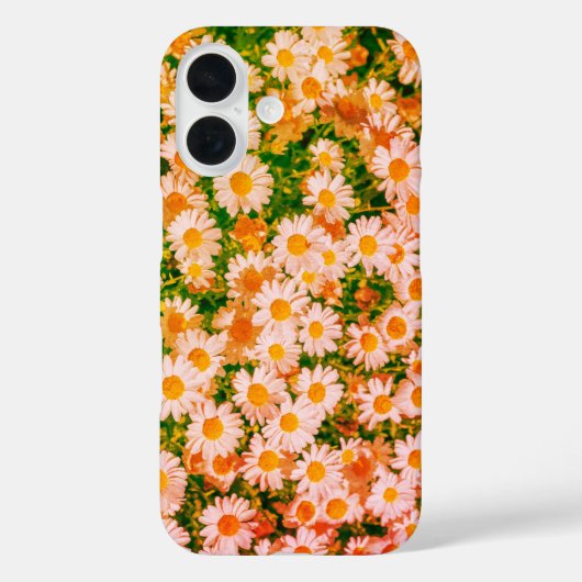 デイジー畑の写真入りスマホケース | 鮮やかな野の花 Case-Mate iPhoneケース (裏面)