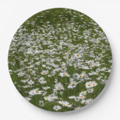 デイジー畑アラスカン野花 ペーパープレート (正面)
