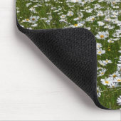 デイジー畑アラスカン野花 マウスパッド (コーナー)