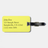 デイジー畑アラスカン野花 ラゲッジタグ (裏面横)