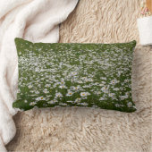 デイジー畑アラスカン野花 ランバークッション (ブランケット)