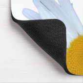 デイジー白エレガント黄スクリプトマウスパッド マウスパッド (コーナー)