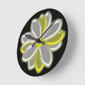デイジー白熱［赤熱］光を放つフラワーウォールクロック ラウンド壁時計 (傾斜)