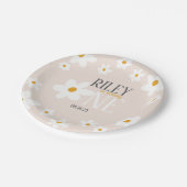 デイジー第1の誕生日プレート ペーパープレート (アングル)