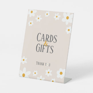 デイジー第1誕生日カード&ギフトサイン 台座サイン