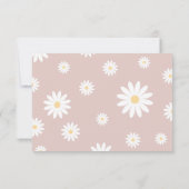 デイジー第1誕生日サンキューカードレトロデイジー 招待状 (裏面)