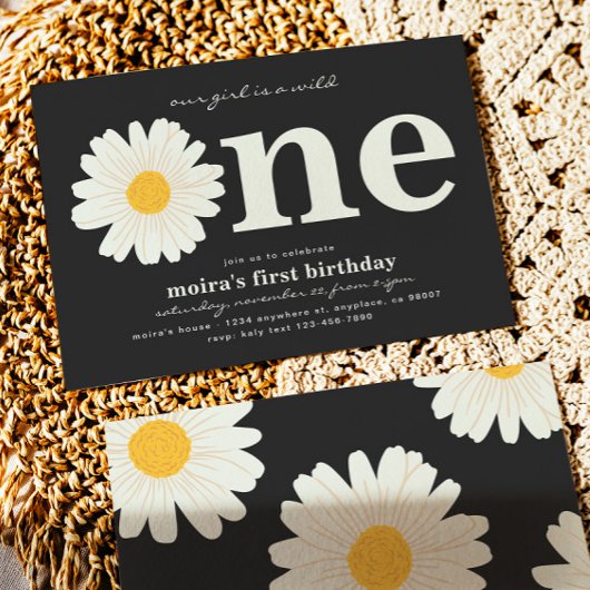 デイジー第1誕生日招待状 招待状