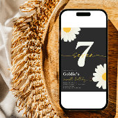 デイジー第7誕生日招待状 招待状