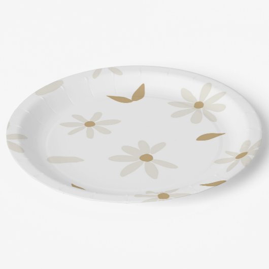 デイジー紙プレート ペーパープレート (アングル)