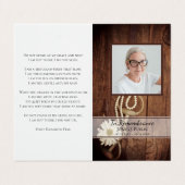 デイジー素朴とウマのビット葬祭記念祈りの言葉 名刺 (外部フラット)