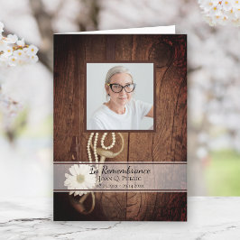 デイジー素朴と馬ビットウェスタン葬儀サービス プログラム