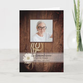 デイジー素朴と馬ビットウェスタン葬儀サービス プログラム (正面)