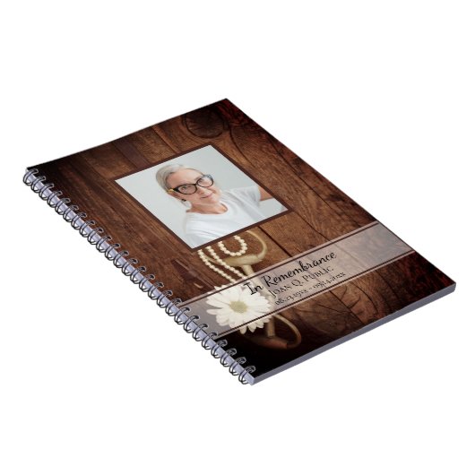 デイジー素朴ウズビット葬儀記念ゲストブック ノートブック (右側)