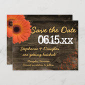 デイジー素朴バーンウッド日付ポストカードを保存 案内ポストカード (正面/裏面)