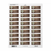 デイジー素朴フローラメイスンジャカントリーウェディング ラベル (フルシート)