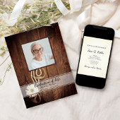 デイジー素朴ホースビットウェスタンお祝いの生活 招待状