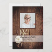 デイジー素朴ホースビットウェスタンお祝いの生活 招待状 (正面)