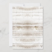 デイジー素朴花ランタンガールベビーシャワー 招待状 (裏面)