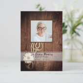 デイジー素朴馬ビット葬祭記念悔やみや弔慰 サンキューカード (スタンド正面)