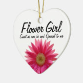 デイジー結婚のフラワーガール セラミックオーナメント (左)