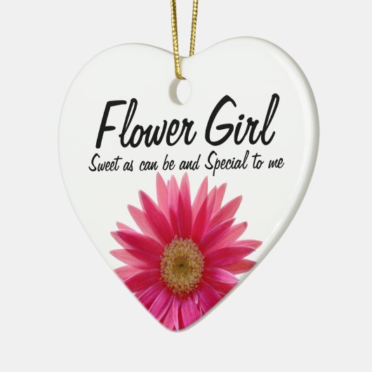 デイジー結婚のフラワーガール セラミックオーナメント (左)