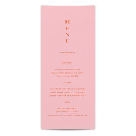 デイジー結婚のメニュー メニュー