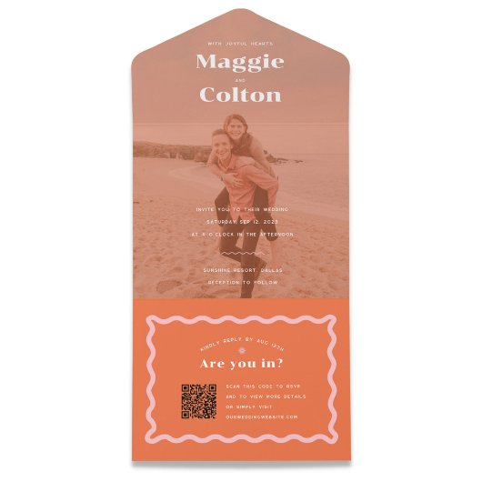 デイジー結婚の全てを一つの招待状 オールインワン招待状