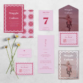 デイジー結婚の全てを一つの招待状 オールインワン招待状