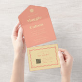 デイジー結婚の全てを一つの招待状 オールインワン招待状 (貼ってはがせる)