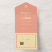 デイジー結婚の全てを一つの招待状 オールインワン招待状 (内側)