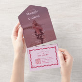 デイジー結婚の全てを一つの招待状 オールインワン招待状 (貼ってはがせる)