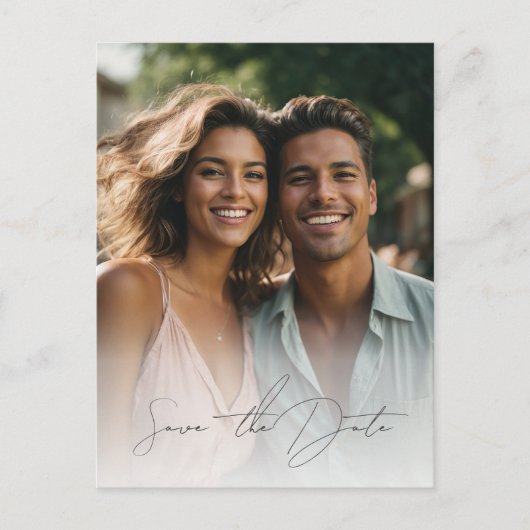 デイジー結婚の写真は日付を保存 ポストカード (正面)