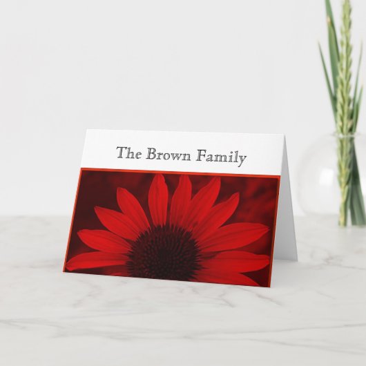 デイジー結婚ノテカードテンプレート カード (正面)