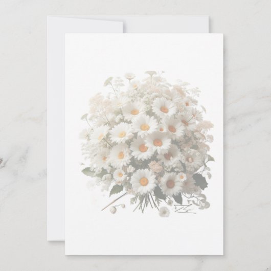 デイジー結婚フローラ 招待状 (裏面)