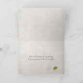 デイジー結婚ブーケ記念日 カード (内部)