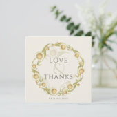 デイジー結婚ワイルドフラワーの平サンキューカード サンキューカード (スタンド正面)