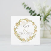 デイジー結婚ワイルドフラワーの平サンキューカード サンキューカード (スタンド正面)