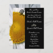 デイジー結婚式招待状と好意 インビテーションポストカード (正面/裏面)