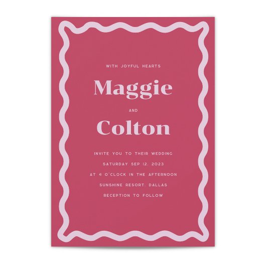 デイジー結婚式招待状 招待状