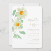 デイジー結婚式招待状 招待状 (正面)