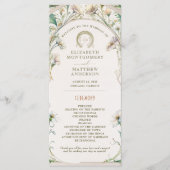 デイジー結婚式 プログラムアールヌーボーバイミュシャ プログラム (正面)