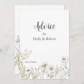 デイジー結婚野花 アドバイスカード (正面/裏面)