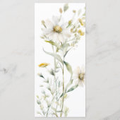 デイジー結婚野花 メニュー (裏面)