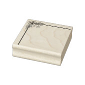 デイジー縁どフローラおよびリストスタンプ ラバースタンプ (スタンプ)